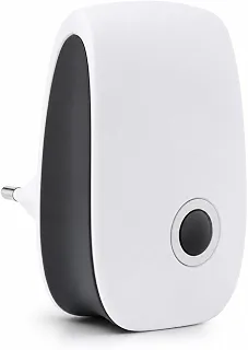 Repelente Eletrônico Ultrassônico Bivolt Automático para Ambiente Interno, Sem Produtos Químicos, Silencioso, Branco