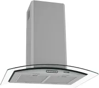 Coifa Ilha Vidro Curvo Inox 75cm - Fogatti - 110V