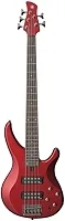 Contrabaixo 5 Cordas Ativo Captadores Cerâmicos Trbx305 Vermelho, Yamaha, Trbx305