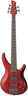 Contrabaixo 5 Cordas Ativo Captadores Cerâmicos Trbx305 Vermelho, Yamaha, Trbx305