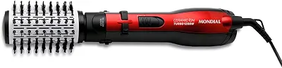 MONDIAL Escova Rotativa Ceramic Íon Turbo, Vermelho/Preto, 1200W, 110V - ER-09