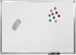 QUADRO BRANCO MAGNETICO OFFICE ALUMINIO A 060 X 040 CM MDF 3, STALO