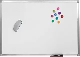 QUADRO BRANCO MAGNETICO OFFICE ALUMINIO A 060 X 040 CM MDF 3, STALO