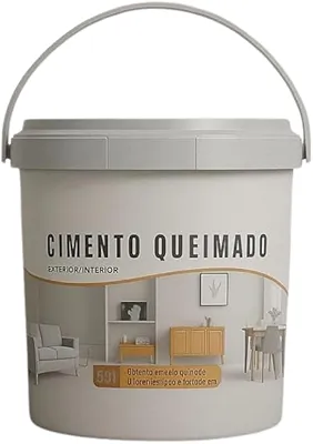 Revestimento Cimento Queimado Piso E Parede Pronto Pra Uso 5Kg