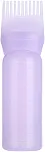 Serlium Frasco aplicador de pente de raiz, frasco de pincel de tinta de cabelo de 160 ml, frasco de óleo leve para cabelo para tratamento de couro cabeludo essencial e corante de coloração de cabelo