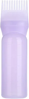 Serlium Frasco aplicador de pente de raiz, frasco de pincel de tinta de cabelo de 160 ml, frasco de óleo leve para cabelo para tratamento de couro cabeludo essencial e corante de coloração de cabelo