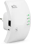 Repetidor de Sinal Wi-Fi 1800m Premium | Amplificador de Internet Wireless Ultra Rápido | Expansor de Rede Roteador Sem Fio 2.4G 5G | Conexão Estável para Casa Escritório Notebook TV Console Amplo
