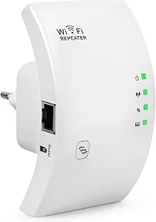 Repetidor de Sinal Wi-Fi 1800m Premium | Amplificador de Internet Wireless Ultra Rápido | Expansor de Rede Roteador Sem Fio 2.4G 5G | Conexão Estável para Casa Escritório Notebook TV Console Amplo