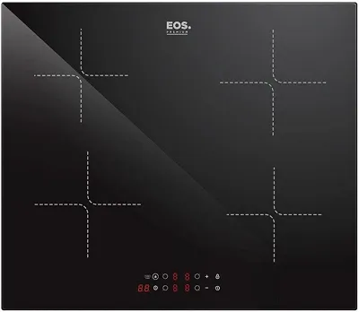 Cooktop de Indução 4 Bocas Eos com Painel Touch Preto 7200w Eci04ep3 220v