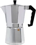 Mimo Style Cafeteira Italiana Moka de Aluminio Com Alça Café Expresso Para 9 Cafézinhos, Capacidade 450 ml, Feita de Materiais Leves e de Alta Qualidade Ideal Para sua Cozinha, Express Coffee