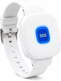 Botão SOS Wi-Fi para Idosos Pulseira com Notificação via app de Celular