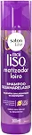 Salon Line, Shampoo, Meu Liso, Matizador Loiro, Vegano - Para Cabelos Lisos Naturais, Alisados ou Relaxados, 300 ml