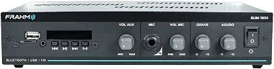 Som Ambiente Amplificador Slim 1800 G5 60 Watts RMS Potência Bivolt Automático Mono Classe AB Frahm - 32104