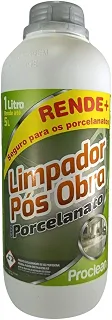 Limpador Pós Obra Proclean para Porcelanato, Limpa Piso Limpa Vaso Sanitatio 1 Litro