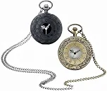 Relógios De Bolso Steampunk Com Corrente Retro Vintage Kit