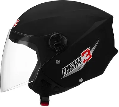CAPACETE ABERTO PRO TORK NEW LIBERTY 3 SOLID PRETO FOSCO TAM. 60