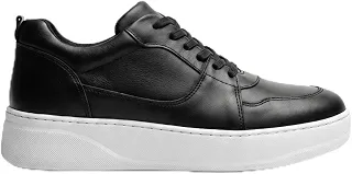 Tênis Casual Saturno Couro PU Masculino Com Elevação 8cm Alto Calçados