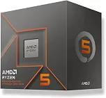 Processador AMD Ryzen 5 8500G Box (AM5/6 Cores/12 Threads/5.0GHz/22MB Cache/Wraith Stealth/AMD Radeon 740M)