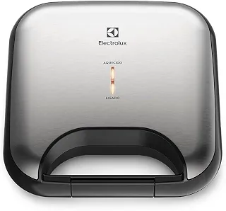 Sanduicheira grill chapa ondulada elétrico Electrolux antiaderente inox ESG20 220v