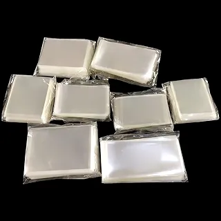 GSHLLO 800 unidades, 8 tamanhos, sacos de proteção de carimbos, capas transparentes de bolso, bolsas protetoras para cartões, coleção de selos, suprimentos de organização para coleção