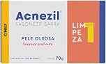 Sabonete para Espinhas Pele Oleosa Antiacne Ácido Salicílico Barra 70g Limpeza Passo Acnezil