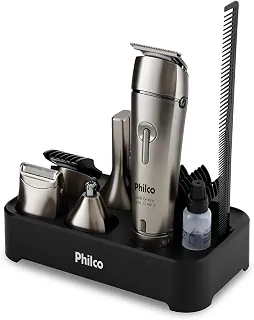 Philco Aparador de Pelos PAP03 Multigroom Aqua 12 em 1 Prata 3W Bivolt