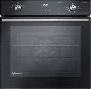 Forno de Embutir Electrolux a Gás 80L Efficient com PerfectCook360 Preto OE8GH 220v