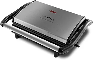 Britânia Sanduicheira e Grill BGR27I Press 2 em 1 850W 220V Classico Aço inoxidável
