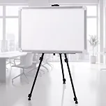 Quadro Branco 100x70cm com Tripé Ajustável Portátil Superfície UV Antimancha Ideal para Home Office Sala de Aula Estudos e Uso Pessoal