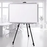 Quadro Branco 100x70cm com Tripé Ajustável Portátil Superfície UV Antimancha Ideal para Home Office Sala de Aula Estudos e Uso Pessoal