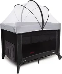Berço Cosco Kids, Nanny, 0 a 18kg, Preto Mescla