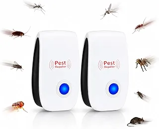 Kit 2 Repelentes Eletrônicos Ultrassônicos Bivolt para Ambientes Internos