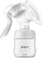 Philips Avent Extrator de Leite Manual, Extração fácil com tecnologia de Movimento Natural, almofada de silicone, frasco Pétala 125ml, bomba de tirar leiteSCF430/03