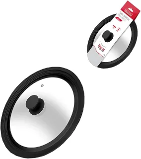 Haüskraft Tampa de Vidro Universal com Borda de Silicone 18-22cm