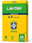 Lavitan A-Z Infantil Edição Limitada Copa do Mundo 60 Comprimidos Mastigáveis Sabores Laranja Limão e Uva Cimed