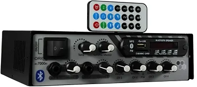 Amplificador de som ambiente 4 canais com 500W BT ORION RC-7000