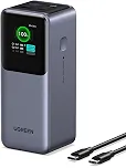 UGREEN Carregador portátil Nexode Power Bank de 130 W 20000 mAh, carregamento rápido, 3 portas, USB C, pacote com bateria de 72 Wh, tela inteligente TFT para MacBook, iPad, iPhone 16 Pro Max, Galaxy
