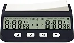 Relógio de xadrez digital profissional com tela para go, xadrez, jogos de