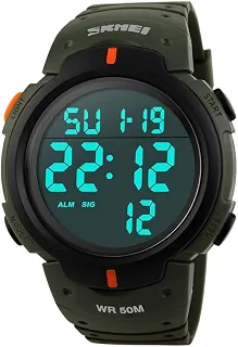 Relógio Masculino Skmei 1068 Á Prova D'água 50m Digital Shock Militar Esporte Verde