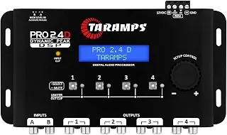 Processador de Áudio Taramps PRO 2.4 Dynamic Peak, 4 Vias, RCA e Fio