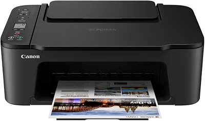 Canon PIXMA TS3720 - Impressora multifuncional para escritório em casa, copiadora, scanner, compatível com dispositivos móveis, preta