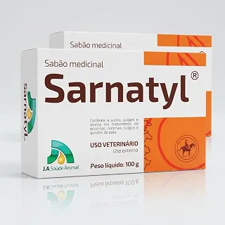 2 Sabonetes Sarnatyl Original 100g Anti Sarna, Coceira, Caspa e Infecções Cutâneas | Pulgas, Piolhos e Carrapatos
