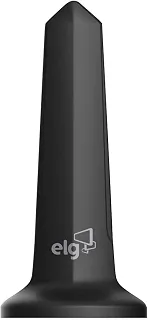 ELG, HDTV3000, Antena Digital Interna Shark, Compatível com Sinal Analógico e Digital 4K HDR, Cabo de 3m, Ganho de 5dB, Alcance 30Km, Preto