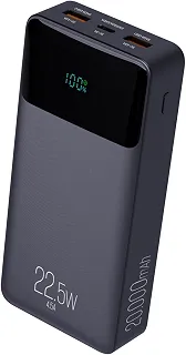 ELG Power Bank 20000mAh Carregador Portátil Turbo 22,5W com Display