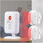 Nesthao Alarme Profissional com Sensor de Cama E Prevenção de Quedas para Idosos/Demência E Outros, Pager para Cuidadores com Sensor de Movimento E 5 Níveis de Volume.