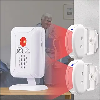 Nesthao Alarme Profissional com Sensor de Cama E Prevenção de Quedas para Idosos/Demência E Outros, Pager para Cuidadores com Sensor de Movimento E 5 Níveis de Volume.