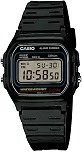 Casio Relógio digital masculino W59-1V clássico preto, Preto, OneSize, Relógio de quartzo, digital