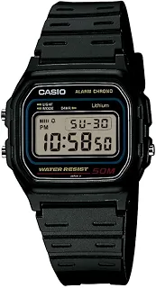 Casio Relógio digital masculino W59-1V clássico preto, Preto, OneSize, Relógio de quartzo, digital