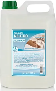 Premisse Sabonete Líquido Neutro Glicerinado, pH Fisiológico, Suavidade e Maciez, 5 Litros