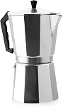 Cafeteira Italiana de Alumínio, 6 Xícaras (300ml), Prata